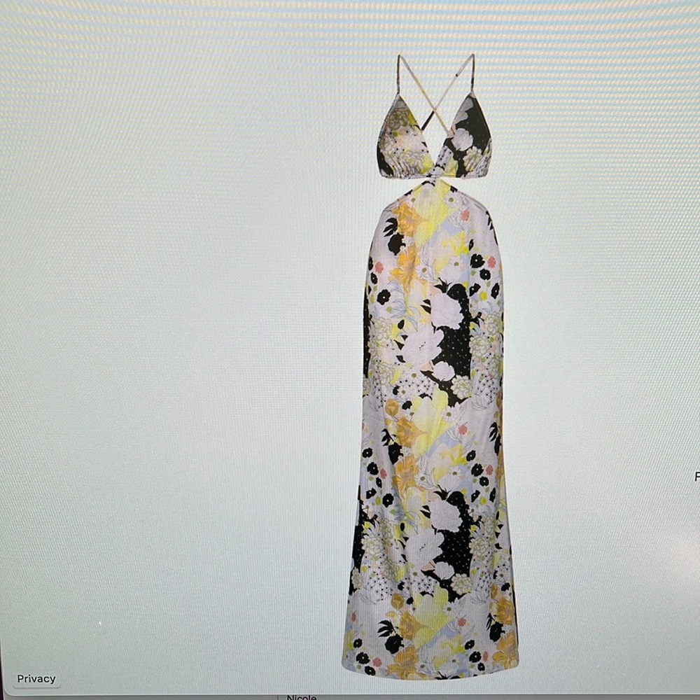 Auteur Anouk Kimono Print maxi dress
